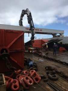 Mooring Inspection on the AHTS vessel.